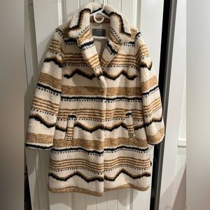 Torrid Sherpa Mid Length Coat Size 0